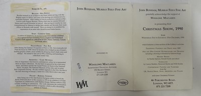 Lot 42 - Willi Rondas (1907-1975) oil on board - Perspectives, signed, titled and dated 15th December 1974 verso, 70cm x 50cm, framed