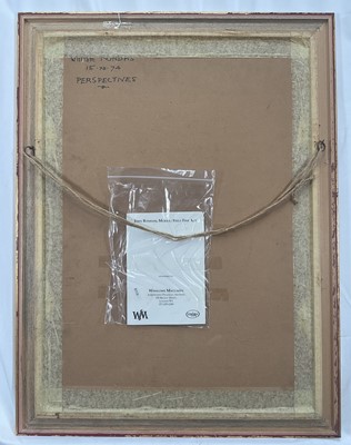 Lot 42 - Willi Rondas (1907-1975) oil on board - Perspectives, signed, titled and dated 15th December 1974 verso, 70cm x 50cm, framed