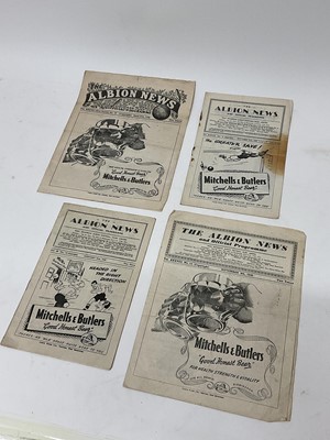 Lot 305 - West Bromwich Albion v West Ham April 27th 1946, October 25th 1947, January 15th 1949 (4)