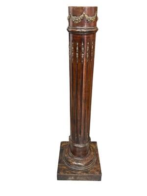 Lot 5311 - Classical-style column with gilt metal surmounts