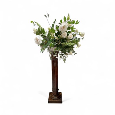 Lot 5168 - Classical-style column with gilt metal surmounts