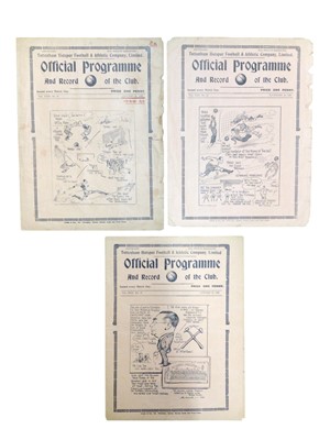 Lot 316 - Tottenham Hotspur v West Ham November 20th 1937, October 29th 1938, January 30th 1939 (3)