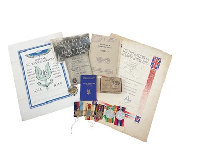 Lot 747 - Interesting Second World War Special Air Service (S.A.S.) medal group comprising 1939 - 1945 Star, Africa Star, Burma Star, Defence and War medals, in box of issue named to D. J. Egan