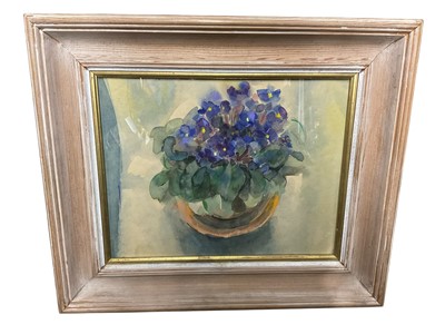 Lot 887 - Isobel Burgess contemporary watercolour - still life of flowers in a vase
