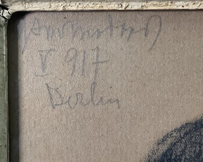 Lot 86 - Early 20th-century German/Berlin School. Two Portraits in pastel and pencil. Indistinctly signed (possib...