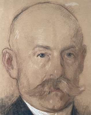 Lot 86 - Early 20th-century German/Berlin School. Two Portraits in pastel and pencil. Indistinctly signed (possib...