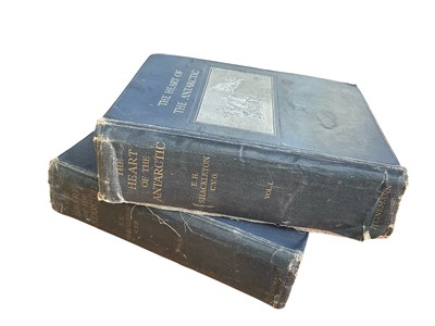 Lot 1655 - Shackleton, The Heart of the Antarctic, two volumes, first edition, William Heinemann 1909