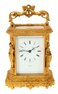 Lot 627 - Impressive 19th century French carriage clock by Henri Marc of Paris