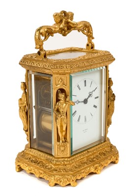 Lot 627 - Impressive 19th century French carriage clock by Henri Marc of Paris