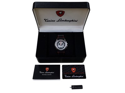 Lot 127 - Conino Lamborghini chronograph stainless steel wristwatch