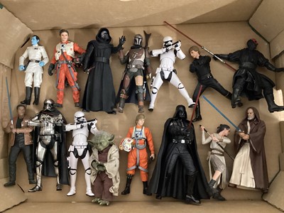 Lot 681 - Star Wars modern 6" action figures, all loose (2 boxes)