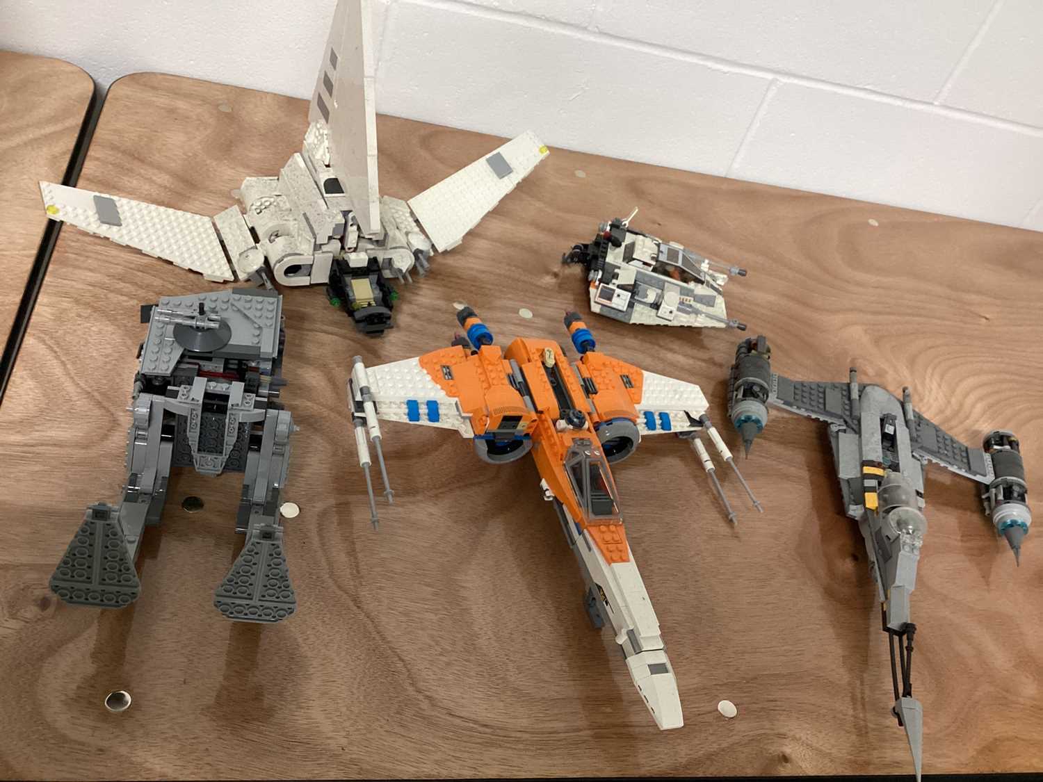 Lot 683 - Lego Star Wars constructed spaceships and
