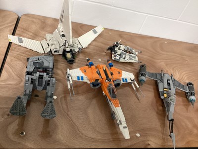 Lot 683 - Lego Star Wars constructed spaceships and Lego City models, plus some mini figs (2 boxes)