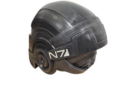 Lot 690 - Mass Effect N7 Helmet Andromeda Variant with LED light effects, boxed (1)