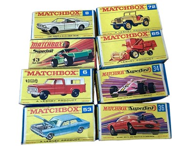 Lot 2729 - Diecast selection of unboxed models including Dinky and Corgi, together with some boxed Matchbox 1:75 series models, (1 box).