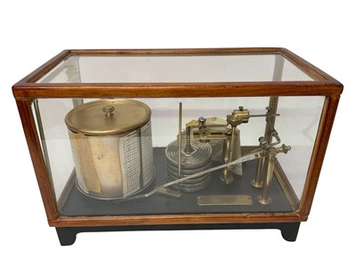 Lot 648 - Antique barograph in glazed case