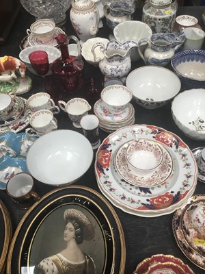 Lot 133 - Collection of antique china and glass