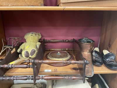 Lot 201 - Victorian gothic hanging wall shelves and other works of art