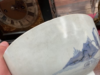 Lot 44 - Group of Chinese blue and white cargo porcelain, including a Vung Tau tea bowl, saucer and larger bowl with certificates, a Nanking tea bowl and saucer and larger bowl (6)