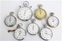 Lot 3330 - Seven vintage stopWatcheses - including Neo...