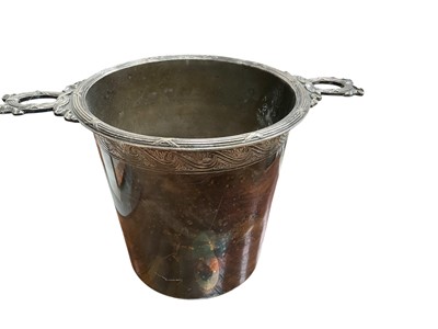 Lot 188 - Early 20th century French silver plated winter cooler by Christofle
