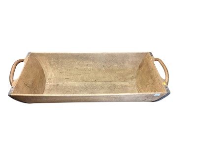 Lot 1408 - Antique elm dough trough, 127cm wide
