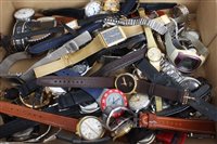 Lot 3334 - Forty vintage wristWatcheses - various