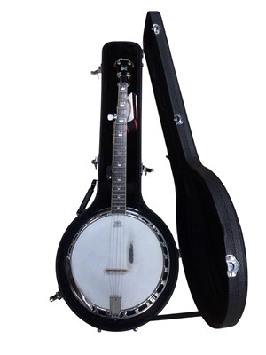 Lot 2208 - Antonia full-size banjo in case