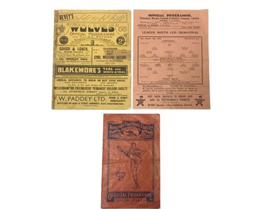 Lot 336 - West Ham v Chelsea League South Cup Semi Final March 17th 1945, West Ham v Tottenham FA Cup Fourth Round (3rd meeting) February 2nd 1939, Everton v West Ham March 18th 1933 FA Cup Semi Final