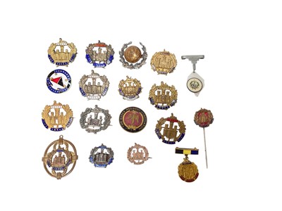 Lot 678 - Collection of Essex Regiment Sweetheart badges including some silver examples, together with an Essex Regiment Association badge and Comrades badge (18)