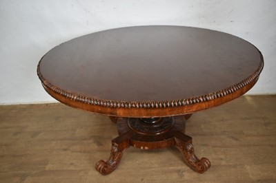 Lot 1320 - Regency rosewood circular dining table