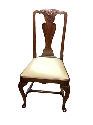 Lot 1397 - George II single mahogany chair