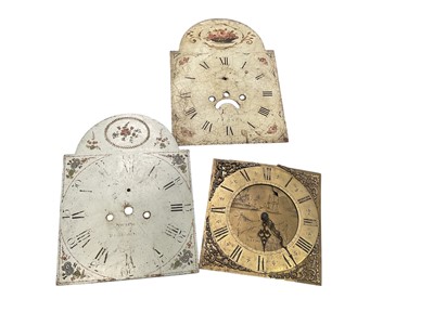 Lot 533 - Three longcase clock faces