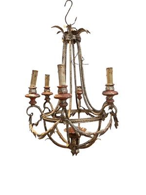 Lot 290 - Decorative metal chandelier