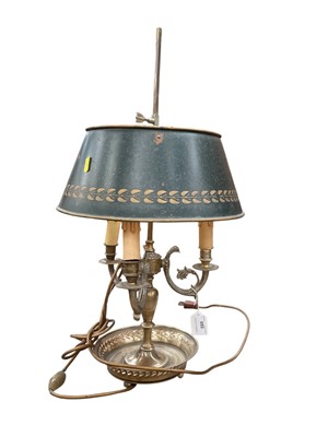 Lot 588 - Bouillotte Lamp and shade.
