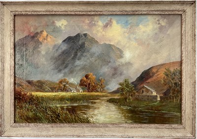 Lot 321 - Frank Jameson (1899-1968) oil on canvas, Highland scene, Glencoe, signed, 40cm x 60cm, framed