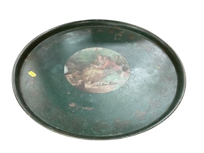 Lot 815 - Toleware circular tray