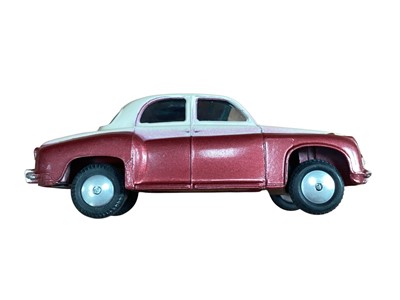 Lot 1969 - Corgi Toys diecast Chevrolet State Patrol No.223, Vauxhall Velox Saloon No.203M, Plymouth Sports Suburban Station Wagon No.219, Rover 90 Saloon No.204, Jaguar 2.4 litre Saloon No.208S, Austin A4...