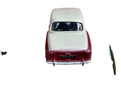 Lot 1969 - Corgi Toys diecast Chevrolet State Patrol No.223, Vauxhall Velox Saloon No.203M, Plymouth Sports Suburban Station Wagon No.219, Rover 90 Saloon No.204, Jaguar 2.4 litre Saloon No.208S, Austin A4...