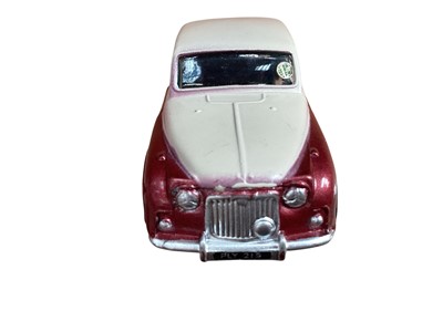 Lot 1969 - Corgi Toys diecast Chevrolet State Patrol No.223, Vauxhall Velox Saloon No.203M, Plymouth Sports Suburban Station Wagon No.219, Rover 90 Saloon No.204, Jaguar 2.4 litre Saloon No.208S, Austin A4...