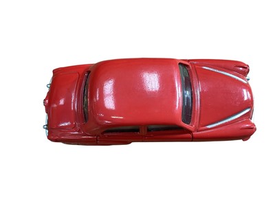 Lot 1969 - Corgi Toys diecast Chevrolet State Patrol No.223, Vauxhall Velox Saloon No.203M, Plymouth Sports Suburban Station Wagon No.219, Rover 90 Saloon No.204, Jaguar 2.4 litre Saloon No.208S, Austin A4...