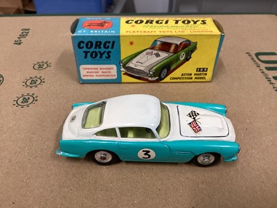 Lot 1969 - Corgi Toys diecast Chevrolet State Patrol No.223, Vauxhall Velox Saloon No.203M, Plymouth Sports Suburban Station Wagon No.219, Rover 90 Saloon No.204, Jaguar 2.4 litre Saloon No.208S, Austin A4...