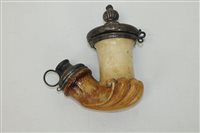 Lot 4159 - Early Silverer mounted Kalmasch meerschaum...