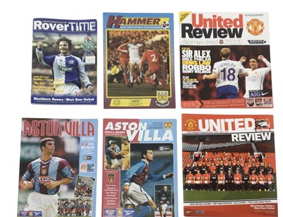 Lot 345 - West Ham home and away programmes, 1970's - current period, very large accumulation to include leaggue, cup, European, testimonials and others (very large qty)