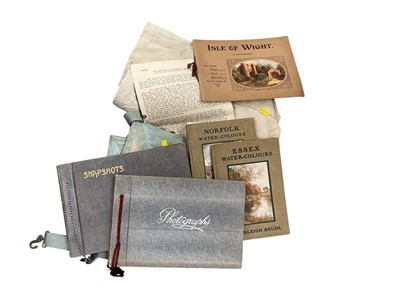 Lot 444 - Masonic apron, photograph albums and sundries.