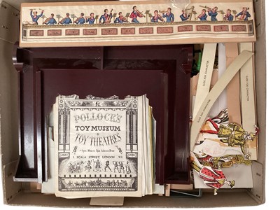 Lot 665 - Pollock's Theatre, model castle, Scalextric buildings & Simplex lift garage (qty)