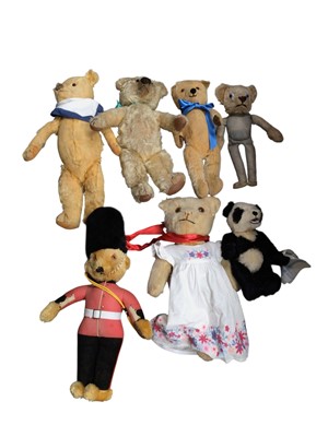 Lot 226 - Box of vintage teddy bears