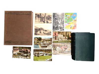 Lot 227 - Box of postcards, Windsor Castle letter, local street maps and other ephemera
