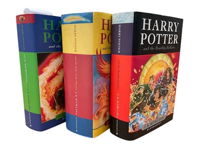 Lot 1634 - Group of first edition Harry Potter books