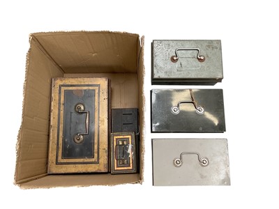 Lot 490 - Collection of metal cash boxes (1 box).